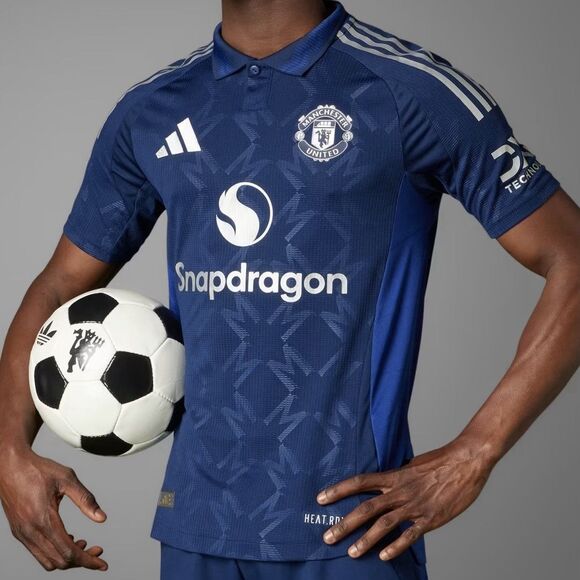 Adidas Manchester United Away 24/25 Men’s Size XL Blue Authentic Soccer Jersey - Picture 1 of 9